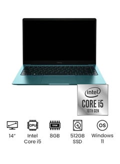 Inbook X2 Laptop 14-Inch Display, Core i5-1035G1 Processor/8GB RAM/512GB SSD/Integrated Graphics Card English/Arabic English/Arabic Blue