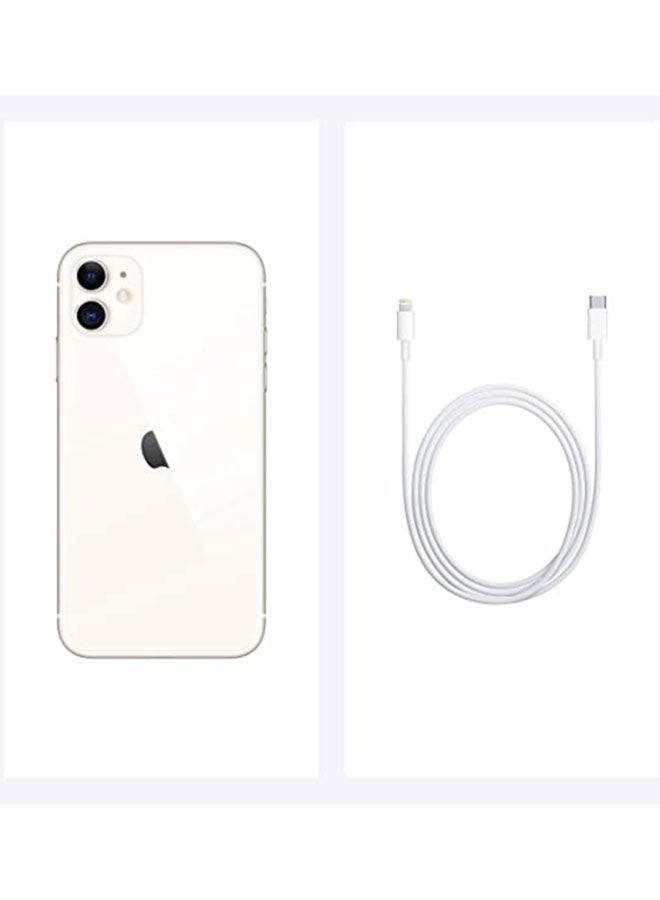 Apple - iPhone 11 White 128GB 4G LTE (2020 - Slim Packing) - Middle East Version - Image 1
