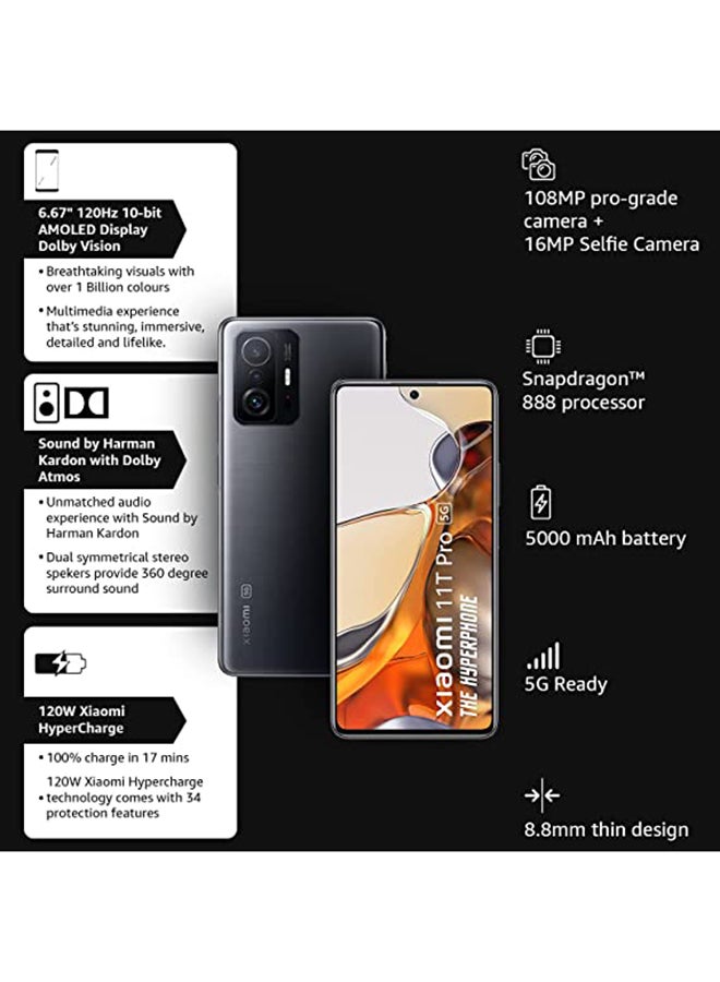 Xiaomi - 11T Dual SIM Meteorite Gray 8GB RAM 256GB 5G - Global Version - Image 1