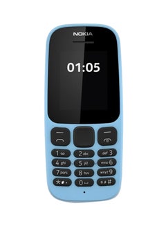 نوكيا هاتف 105 بذاكرة رام سعة 32 ميجابايت وذاكرة داخلية سعة 16 ميجابايت ويدعم تقنية 4G بلون أزرق فاتح - إصدار الشرق الأوسط  - Image 2