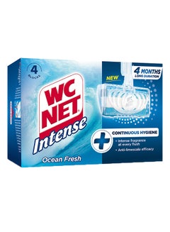 Wc Net Toilet Blocks Intense Ocean Fresh 4 Pieces  - Image 1