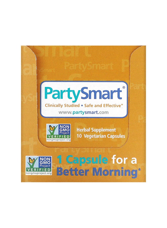 Himalaya Herbal Healthcare - Partysmart 250mg Herbal Supplement - 10 Capsules - Image 1