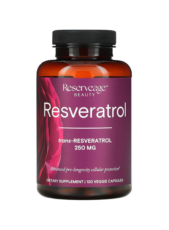 ReserveAge Nutrition - Resveratrol With Active Trans-Resveratrol 250 mg - 120 Veggie Capsules - Image 1