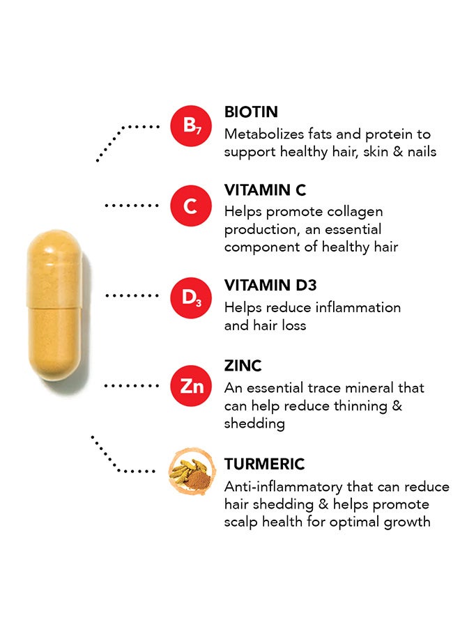 HAIRTAMIN Advance Formula Dietary Supplement - 30 Capsules - Image 3