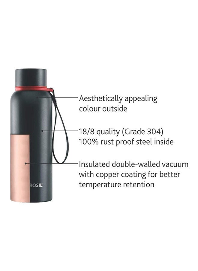BOROSIL - Borosil Vaccum Trek Bottle Black - Image 1
