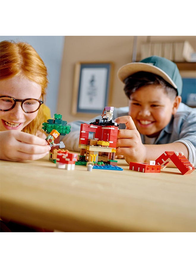 LEGO - 6379563 Minecraft The Mushroom House Building Kit And Toy House Playset; Cool Gamer Gift For Minecraft Players With Alex, A Mushroom And A Spider Jockey; Great Lego Gift For Kids And Players Aged 8+ (272 Pieces) 21179 8+ Years - Image 1