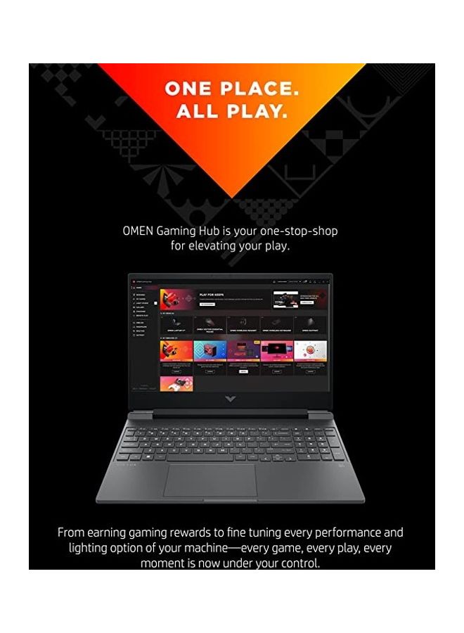 Victus 15 Gaming (Upgraded Version) Laptop With 15.6-Inch FHD Display, 12th Gen Intel Core i5-12500H Processor / 8GB RAM / 512GB SSD / 4GB NVIDIA GeForce RTX 3050 Graphics / Windows 11 Home / English Black - v1667894460/N53364261A_6