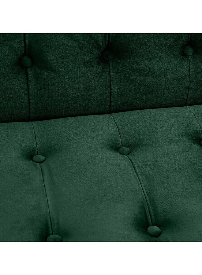 DANUBE HOME Claude 3 Seat Fabric Sleeping Sofabed Metal Leg Three Seater Convertible Sofa Cum Bed Green 191x81x75.5cm  - Image 5