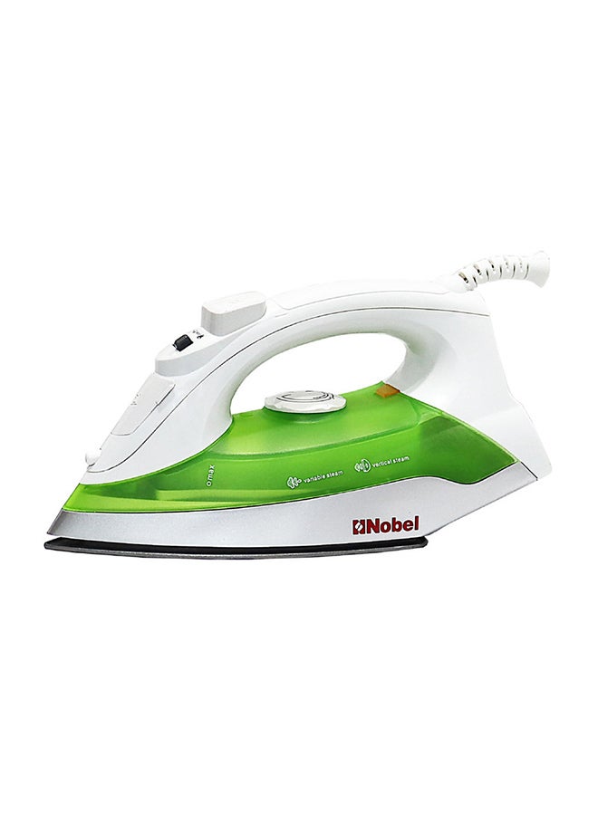 Variable & Vertical Steam  Iron with Cord Length 2mtr, Cloth Seeve Cord, Non Stick Soleplate and Ergonomic Handle Design 1100.0 W NSI246 Green