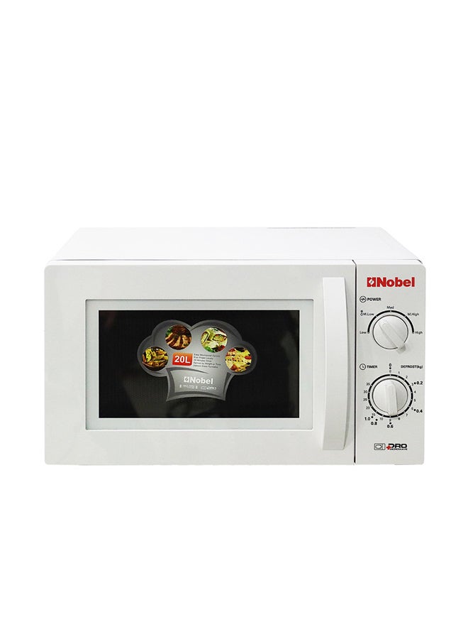Nobel Microwave Oven White 20 Litres Manual NMO20 20 L 800 W NMO20 White - Image 1