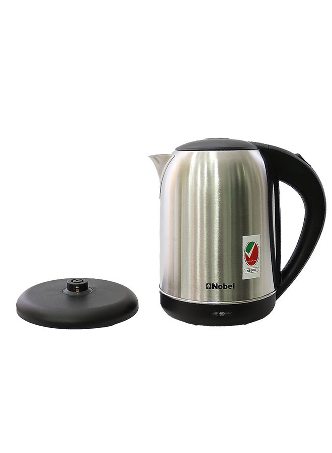 Nobel - Stainless Steel Kettle with Auto Lid-Open Structure and Dual Window, Automatic Off When Water Boiled, Flex Operation Boiling Dry Protection 1.7 L 1850 W NK182SS Stainless Steel - Image 1