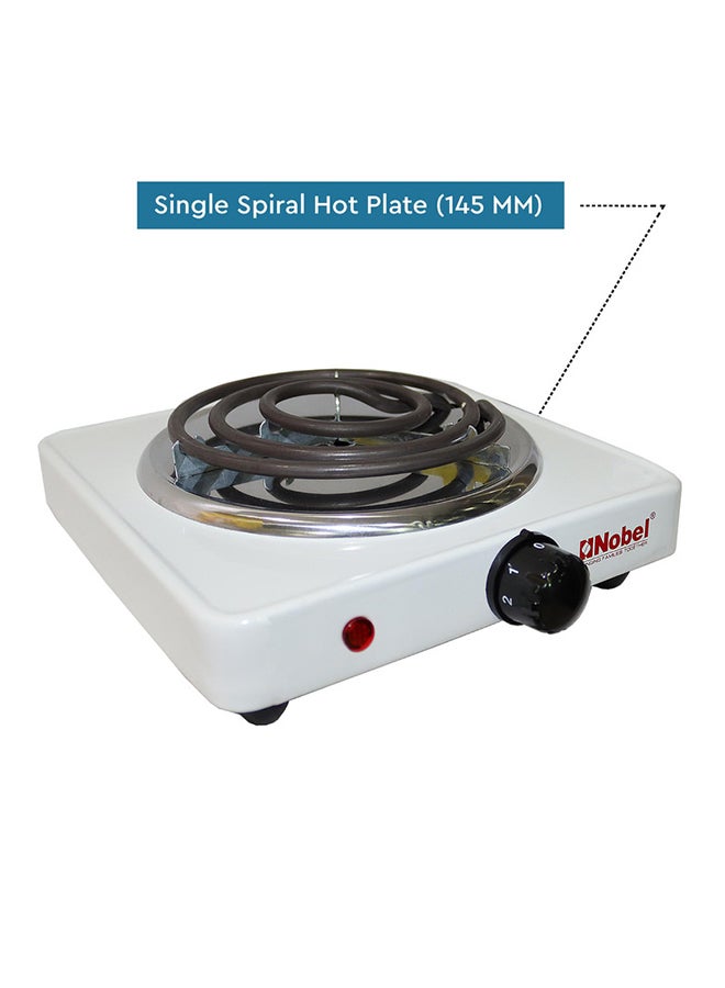 نوبل طبق تسخين لولبي بقدرة 1000 وات طراز NHPS001 1500.0 W NHPS001 فضي - Image 4