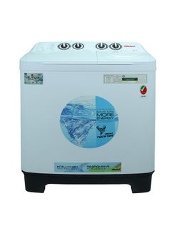 Nobel 12/6 kg Twin Tub Semi-Automatic Washing Machine with 12 KG washwe and 6 KG spin capacity, Air-Dry Function, Ripple Pulsator, Bubble Maker, 500W Wash Power, 200W Spin Motor, Double Layer Tub 500 W NWM1301 White  - Image 1