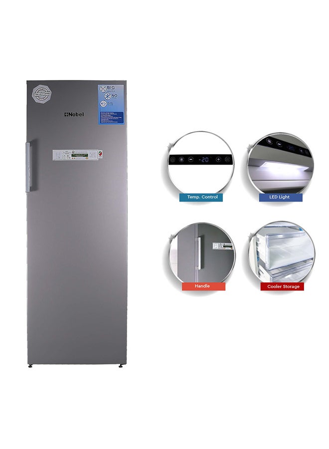 Nobel - Upright Freezer 290 L 335 W NUF377NFS Silver - Image 1