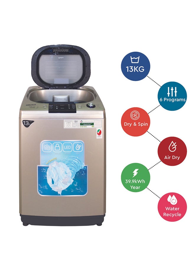 نوبل غسالة أوتوماتيكية بالكامل بفتحة من الأعلى 13 kg NWM13T ذهبي - Image 2