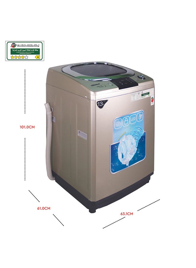 نوبل غسالة أوتوماتيكية بالكامل بفتحة من الأعلى 13 kg NWM13T ذهبي - Image 4
