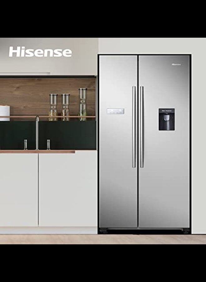 هايسنس - ثلاجة ببابين 240 W RS741N4WSU فضي - Image 1