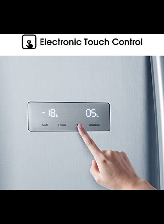 هايسنس - ثلاجة ببابين 240 W RS741N4WSU فضي - Image 1