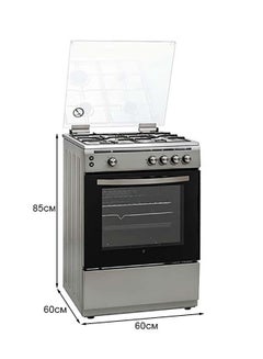 HOOVER 4 Burners Gas Cooker 60 x 60 cm ,1 year Warranty FGC6060-S1V Stainless Steel  - Image 3