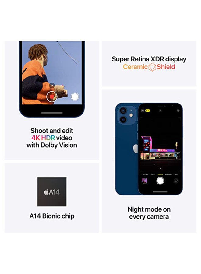 أبل - آيفون 12 مع تطبيق فيس تايم سعة 64 جيجابايت (برودكت) أحمر يدعم تقنية 5G - مواصفات عالمية - Image 1