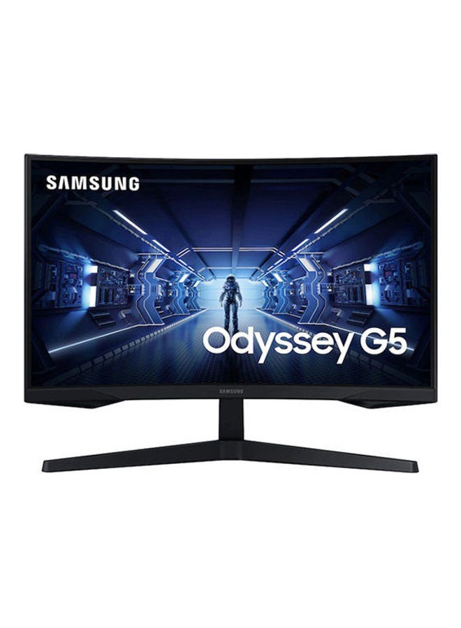 27 Inch Odyssey G5 Gaming Monitor With 1000R Curved Screen 144Hz FreeSync Premium QHD Black - v1667913936/N44349529A_1