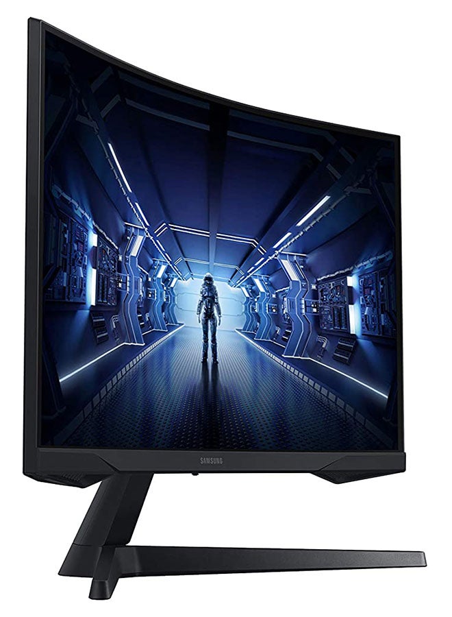 27 Inch Odyssey G5 Gaming Monitor With 1000R Curved Screen 144Hz FreeSync Premium QHD Black - v1667913936/N44349529A_4