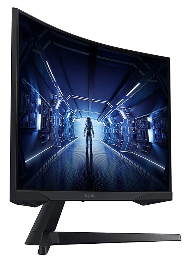 Samsung - 27 Inch Odyssey G5 Gaming Monitor With 1000R Curved Screen 144Hz FreeSync Premium QHD Black - Image 1