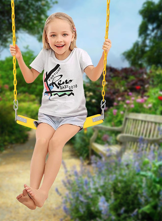 شيانغ يو مقعد أرجوحة بسلسلة مغطاة بالبلاستيك مع خطاف رابط سريع لحديقة الملعب - Image 3