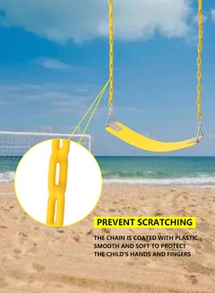 XIANGYU Swing Seat Plastic Coated Chain With Quick Link Hook For Garden Playground 61x15x150cm  - Image 4