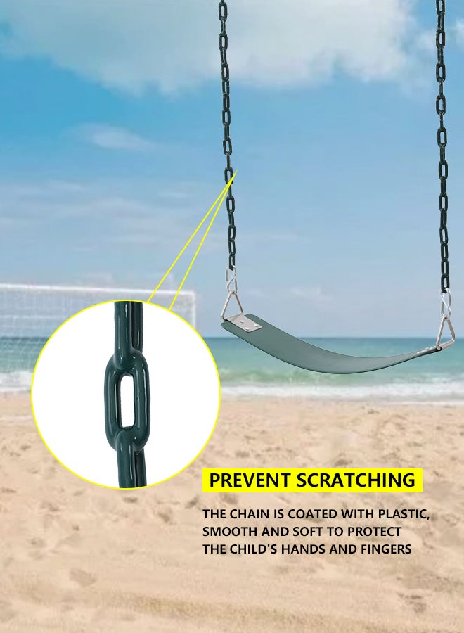 شيانغ يو مجموعة كاملة من مقاعد الأرجوحة الأنيقة مع سلسلة للحديقة الخارجية - Image 4