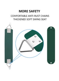 XIANGYU Kids Swing Seat And Plastic Coated Chain With Hook 61x15x150cm  - Image 5