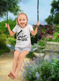 XIANGYU Kids Swing Seat And Plastic Coated Chain With Hook 61x15x150cm  - Image 3