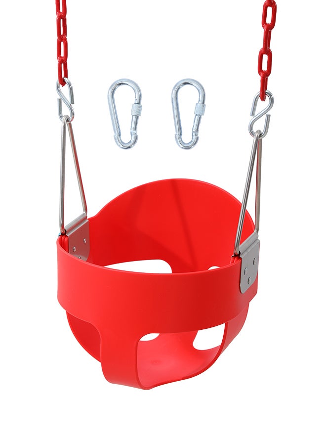 XIANGYU Heavy-Duty High Back Full Bucket Toddler Swing Seat With Coated Chains And Hook 31x26x186cm - Image 1