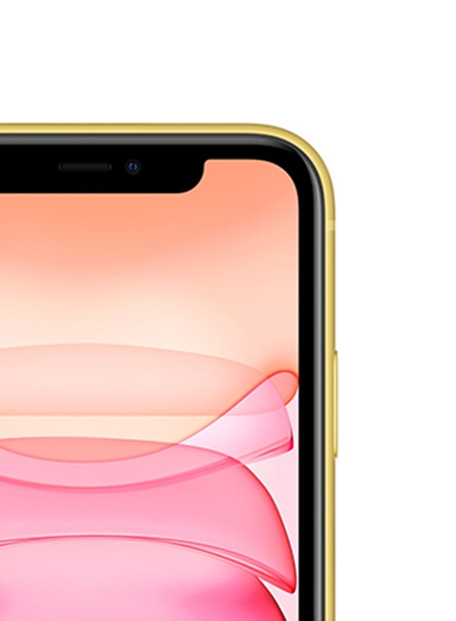 أبل - آيفون 11 سعة 128 جيجابايت يدعم تقنية 4G LTE و فايس تايم، أصفر - مواصفات عالمية - Image 1