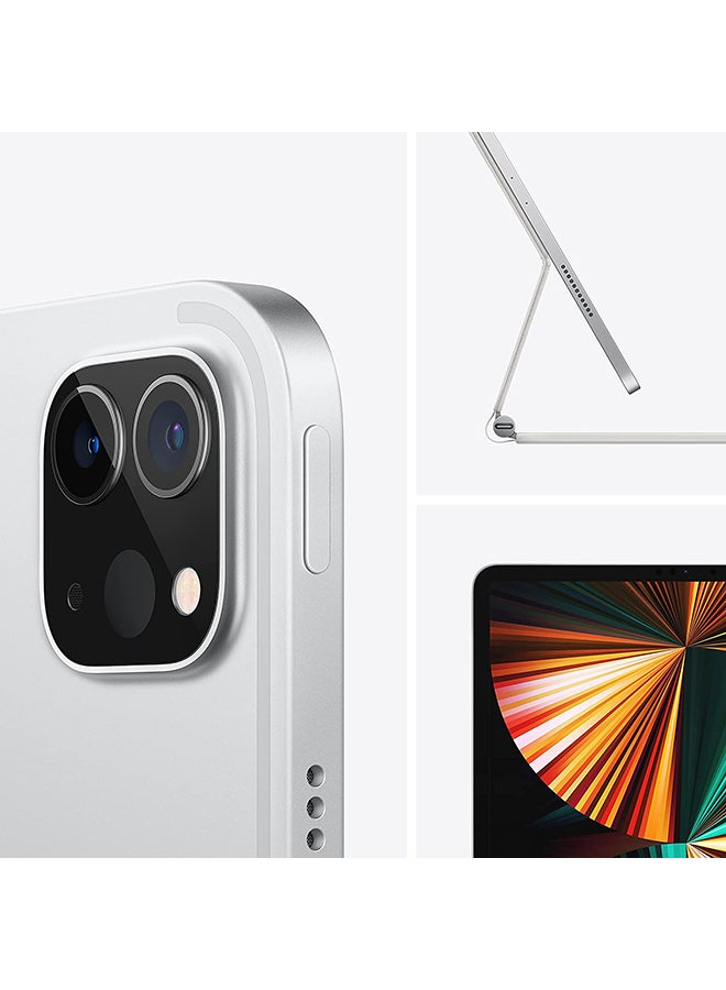 أبل - iPad Pro 2021 (الجيل الخامس) مقاس 12.9 بوصة، شريحة M1، سعة 256 جيجابايت، واي فاي، شبكة 5G، رمادي فضائي مع تطبيق Facetime - إصدار الشرق الأوسط - Image 1