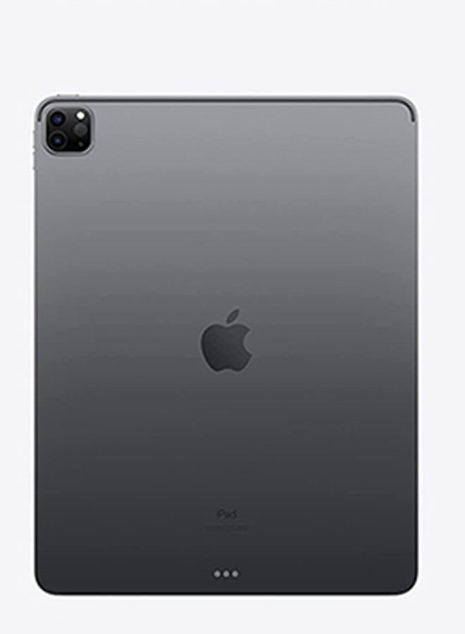 أبل - iPad Pro 2021 (الجيل الخامس) مقاس 12.9 بوصة، شريحة M1، سعة 256 جيجابايت، واي فاي، شبكة 5G، رمادي فضائي مع تطبيق Facetime - إصدار الشرق الأوسط - Image 1