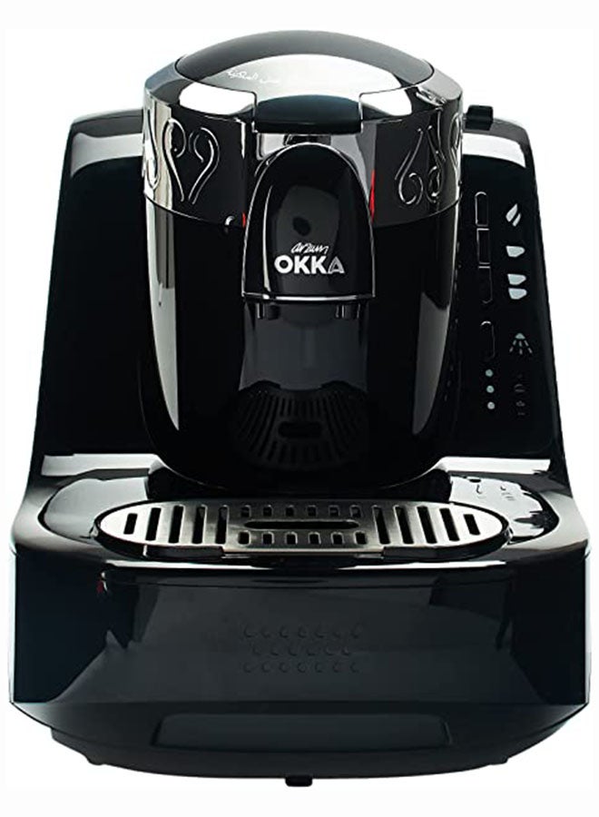 أرزوم - ماكينة صنع القهوة التركية ارزوم من أوكا 0.8 L 710 W ok002 BLACK × SILVER أسود/فضي - Image 1