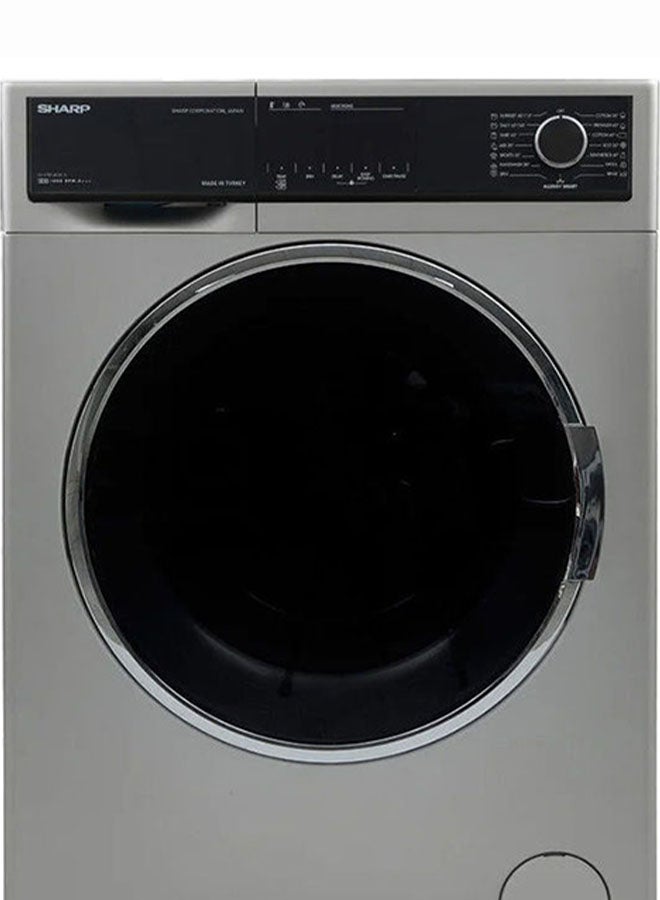 شارب غسالة ملابس أوتوماتيكية بالكامل سعة 8 كجم 480 W ES-FP814CXE-S لون فضي  - Image 3