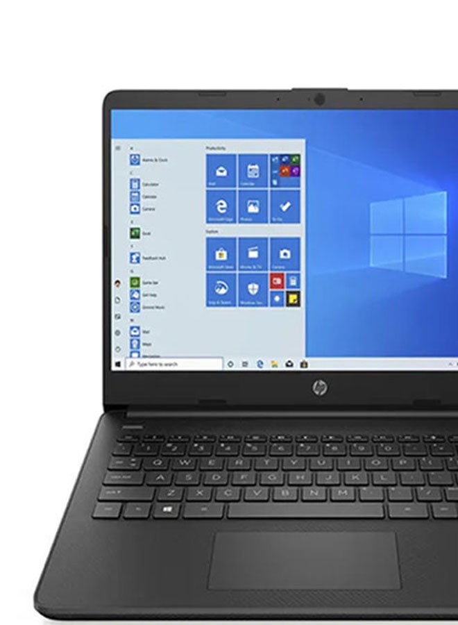 HP - Laptop With 14" HD Antiglare Display, Intel Core i3-1115G4 / 4GB RAM / 128GB SSD / Intel UHD Graphics / English/Arabic Jet Black - Image 1