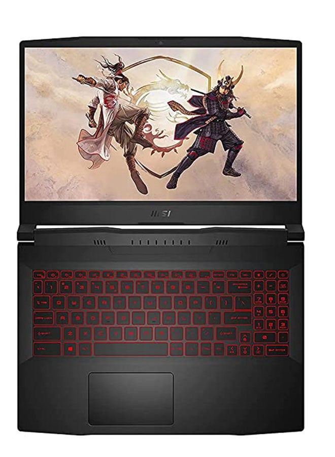 MSI - GF66 Katana Gaming Laptop With 15.6-Inch Full HD+144Hz Full HD Display, Intel Core i7-11800H/16 GB RAM/1 TB SSD/6GB NVIDIA RTX3060 Dedicated GPU/ Windows 10/ English/Arabic Black - Image 1
