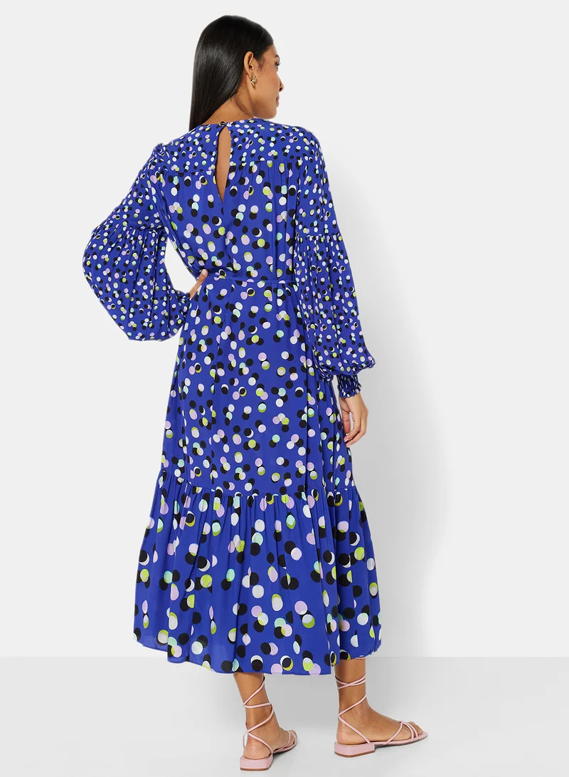 Ted Baker Printed Midi Dress