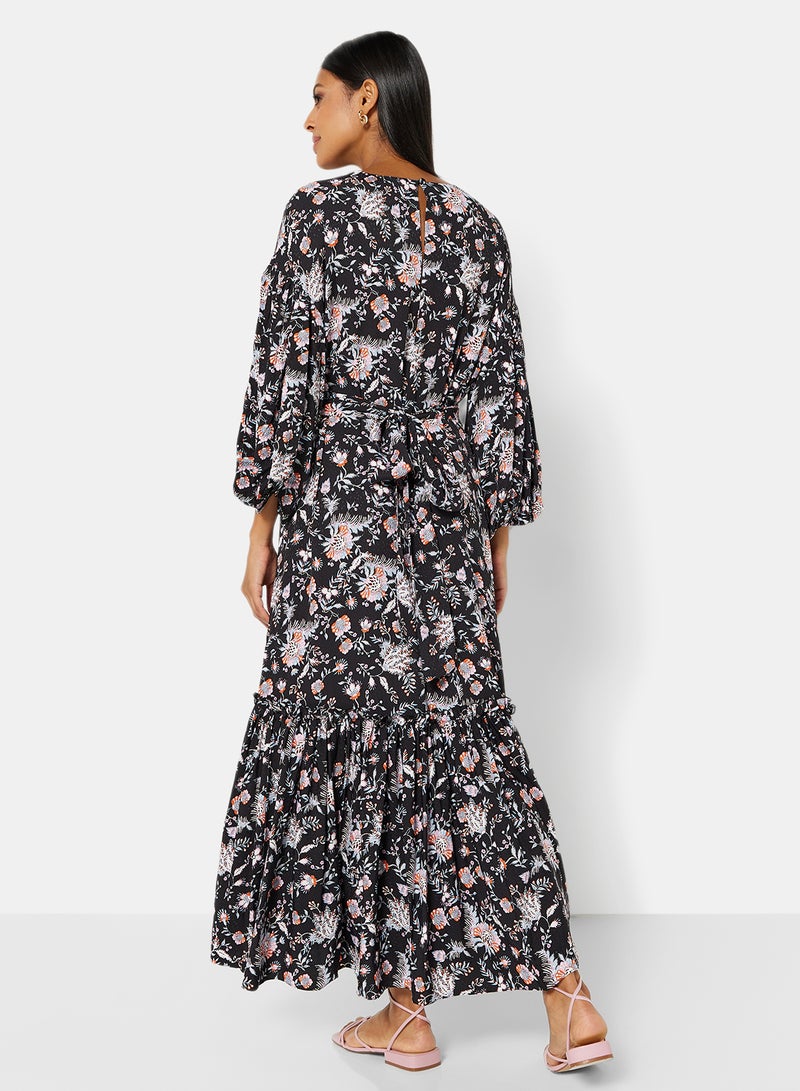Ted Baker Printed Relaxed Fit Dress Black  - Image 2