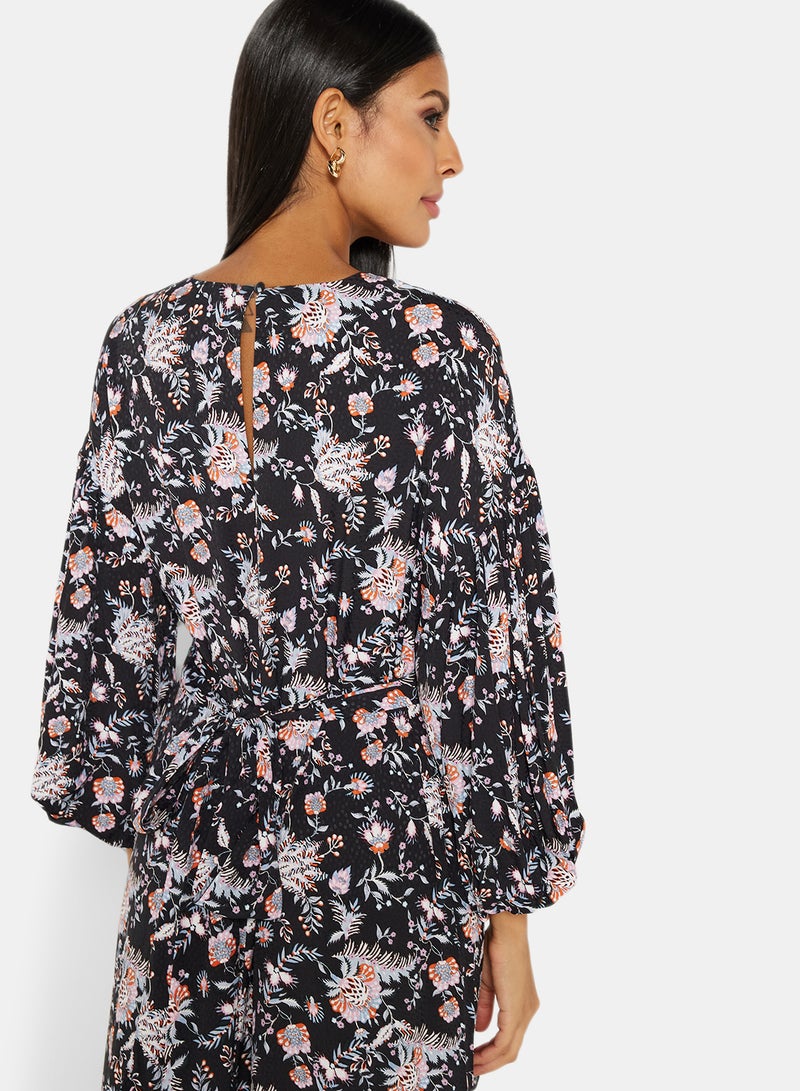Ted Baker Printed Relaxed Fit Dress Black  - Image 3