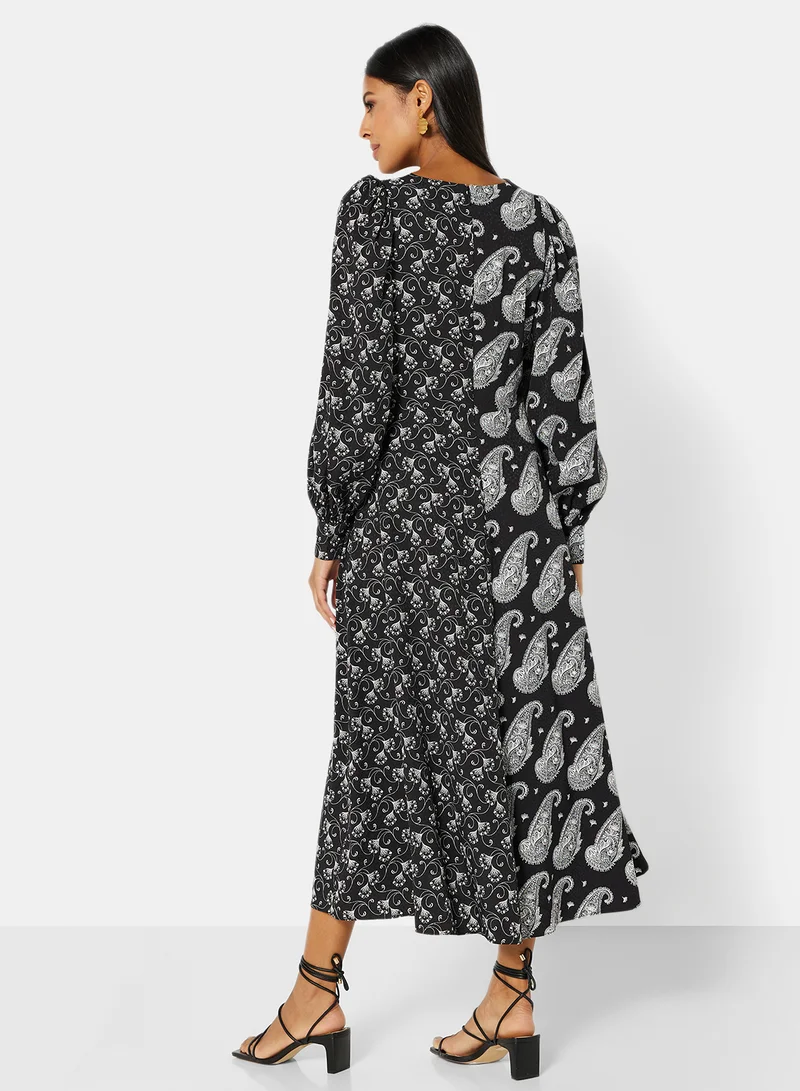 Ted Baker Paisley Print Midi Dress