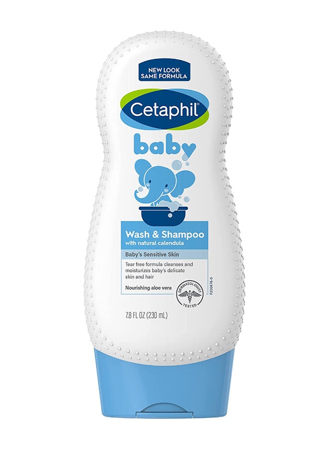Cetaphil Pack Of 2 Baby Wash And Shampoo With Organic Calendula - Image 1