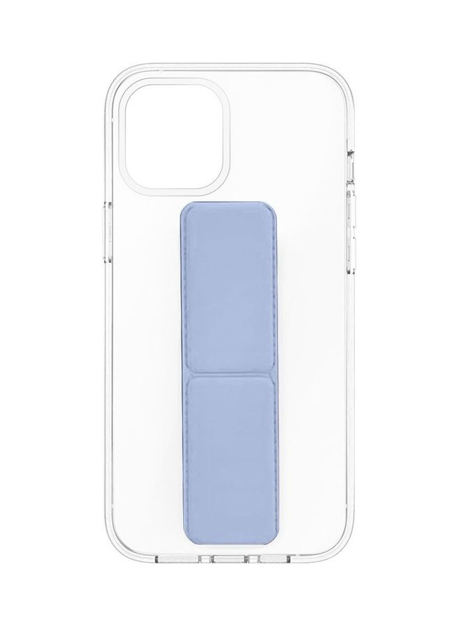 MARGOUN - Apple iPhone 14 Case With Hand Grip Foldable Magnetic Kickstand Wrist Strap Finger Grip Cover 6.1 Inch Clear/Blue - Image 1
