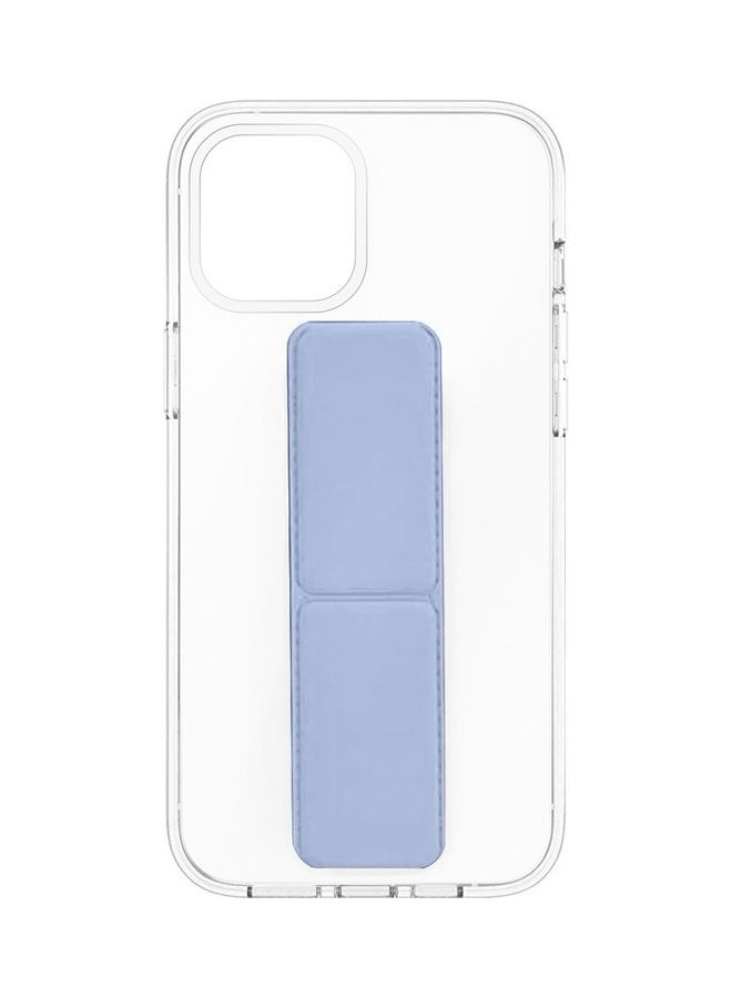 MARGOUN Apple iPhone 14 Plus Case With Hand Grip Foldable Magnetic Kickstand Wrist Strap Finger Grip Cover 6.7 Inch Clear/Blue - Image 5
