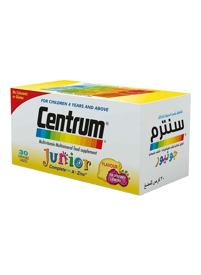Centrum - Centrum Junior, 30 Tablets, Multivitamin for Children, Chewable, Tasty Citrus Berry Flavor - Image 1
