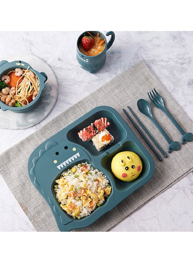 كيدل طقم أدوات مائدة للأطفال بتصميم ديناصور من 6 قطع - Image 1