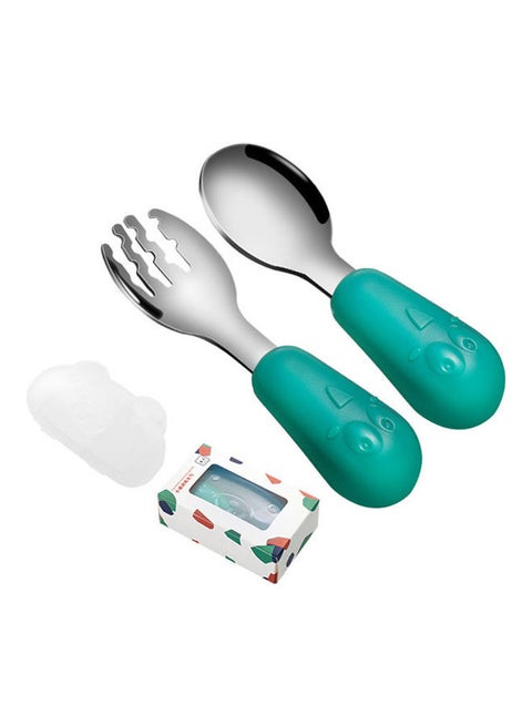 Stainless Steel Baby Feeding Training Spoon Set